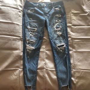 low rise american eagle jeggings